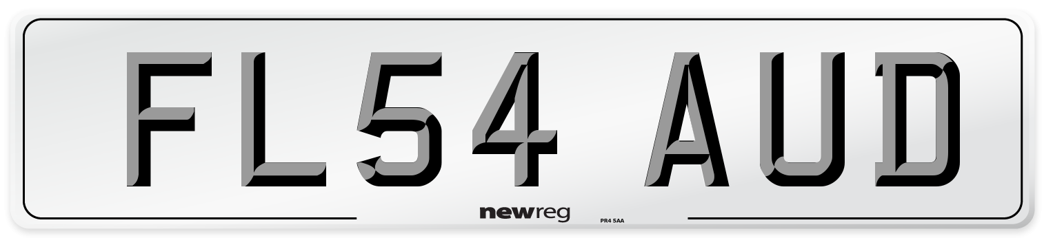 FL54 AUD Number Plate from New Reg